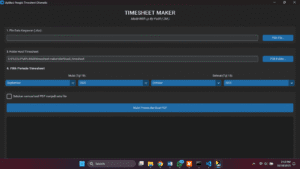 Timesheet Maker